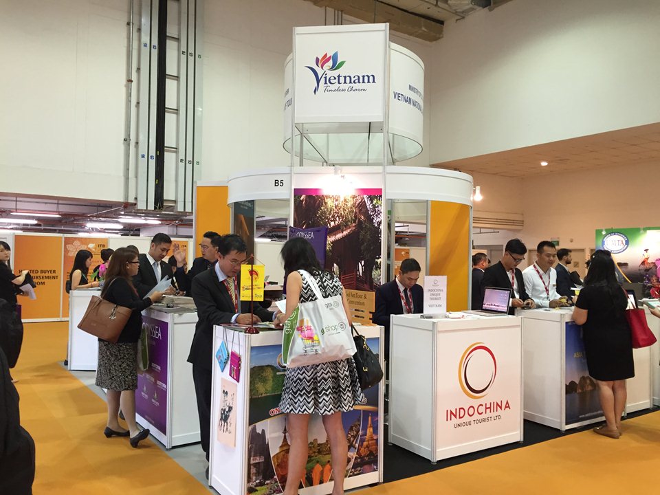 Gian hàng của Du lịch Việt Nam tại ITB Asia 2015 Singapore